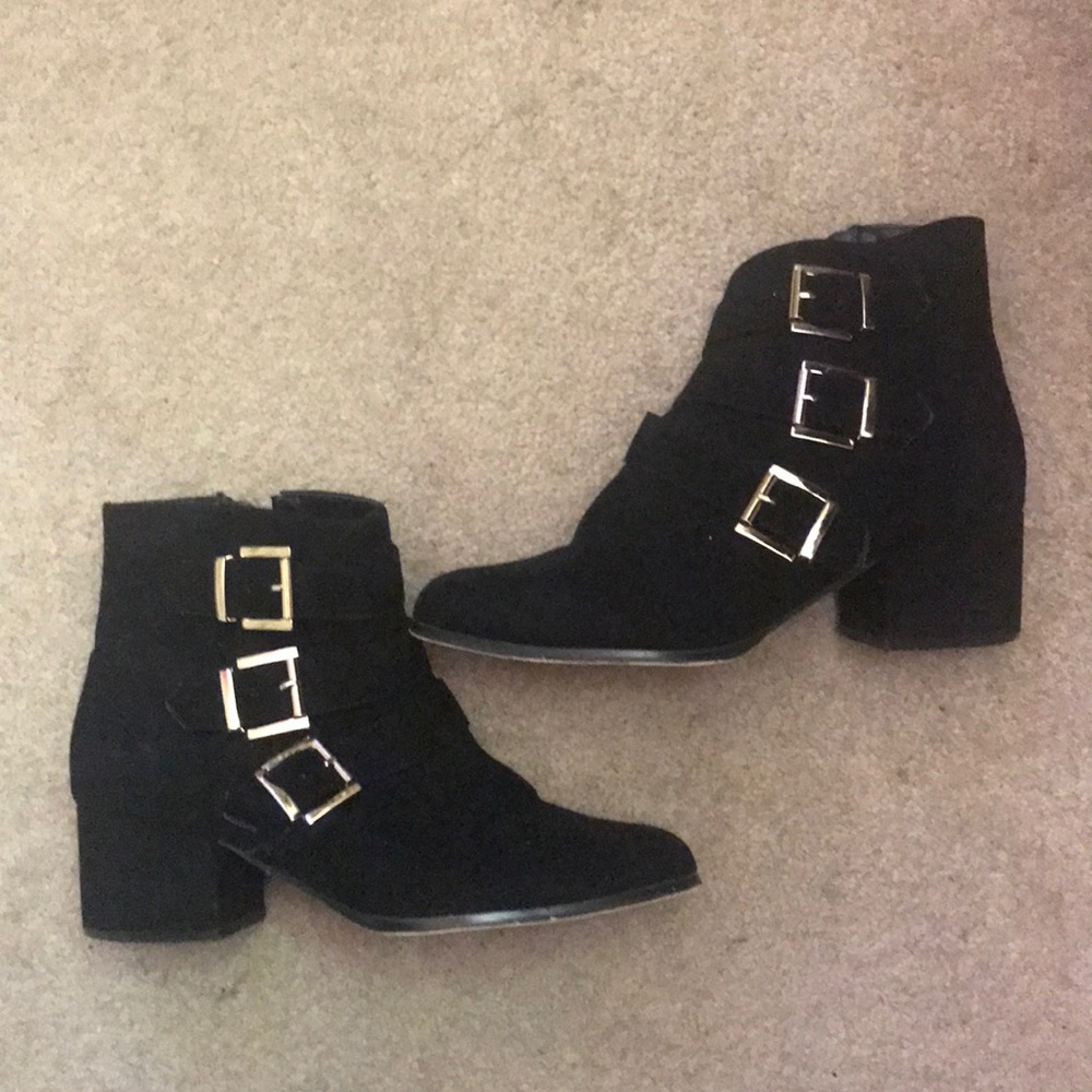 Black ankle boots